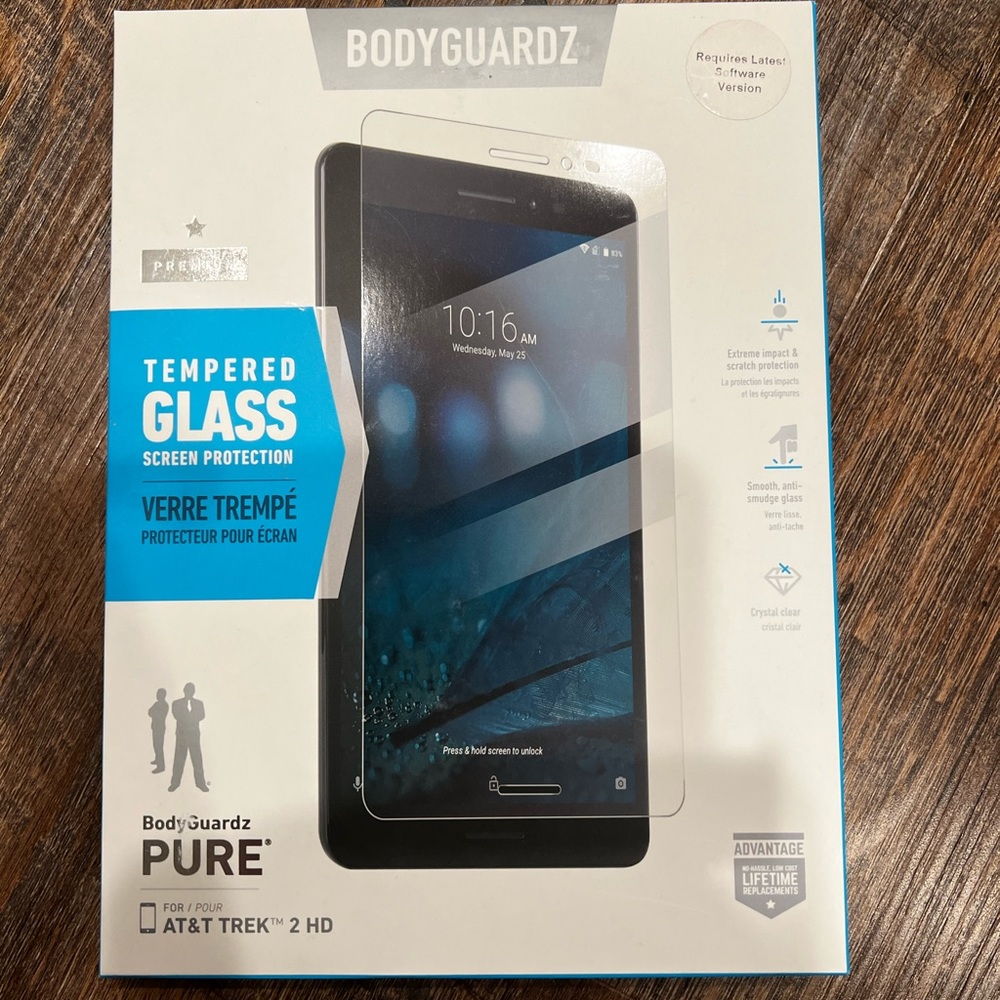 BodyGuardz Premium Tempered Glass Screen Protector for AT&T Trek 2 HD